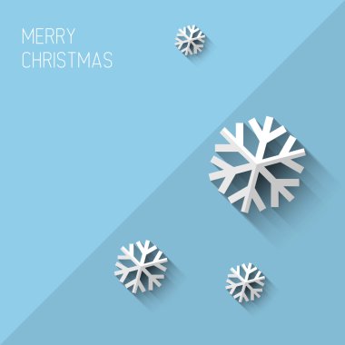 Modern Noel kartı ile düz çizmek