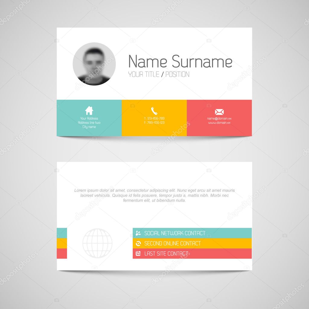 Modern business card template