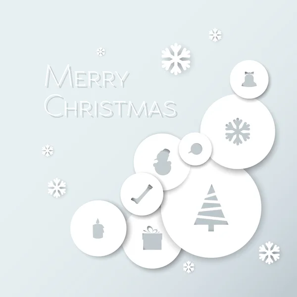 Modern minimalistic christmas card — Stock Vector