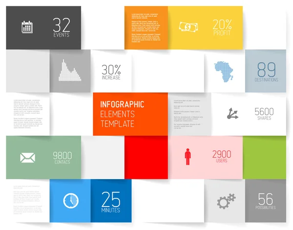 Abstrakte Quadrate Hintergrund Illustration — Stockvektor