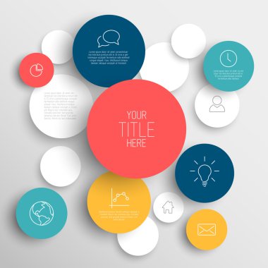Vector abstract circles infographic template