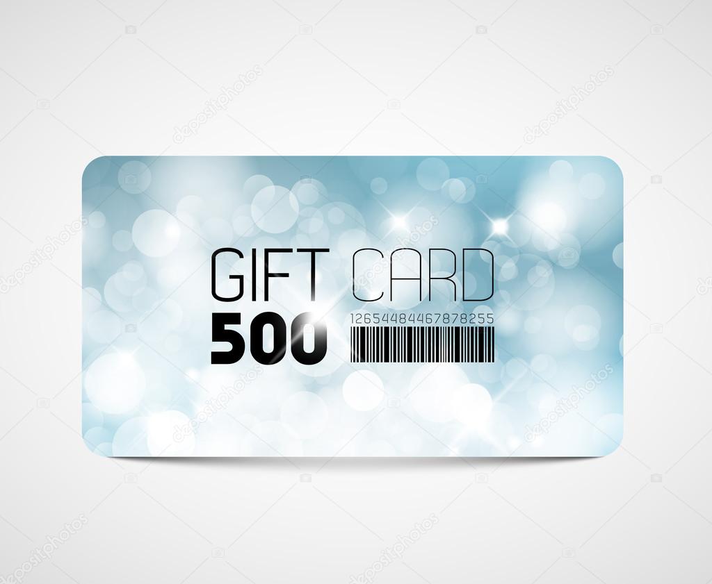 Modern gift card template