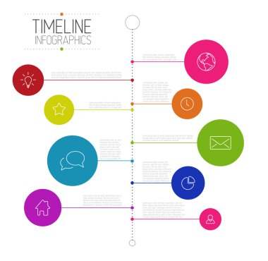 Infographic zaman çizelgesi raporu şablonu