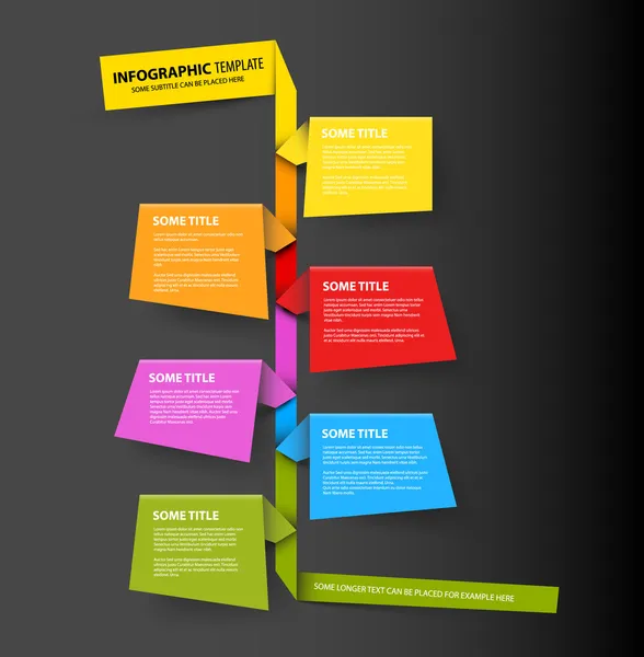 Modèle de rapport de chronologie infographique — Image vectorielle