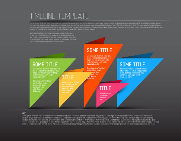 Infographic timeline report template