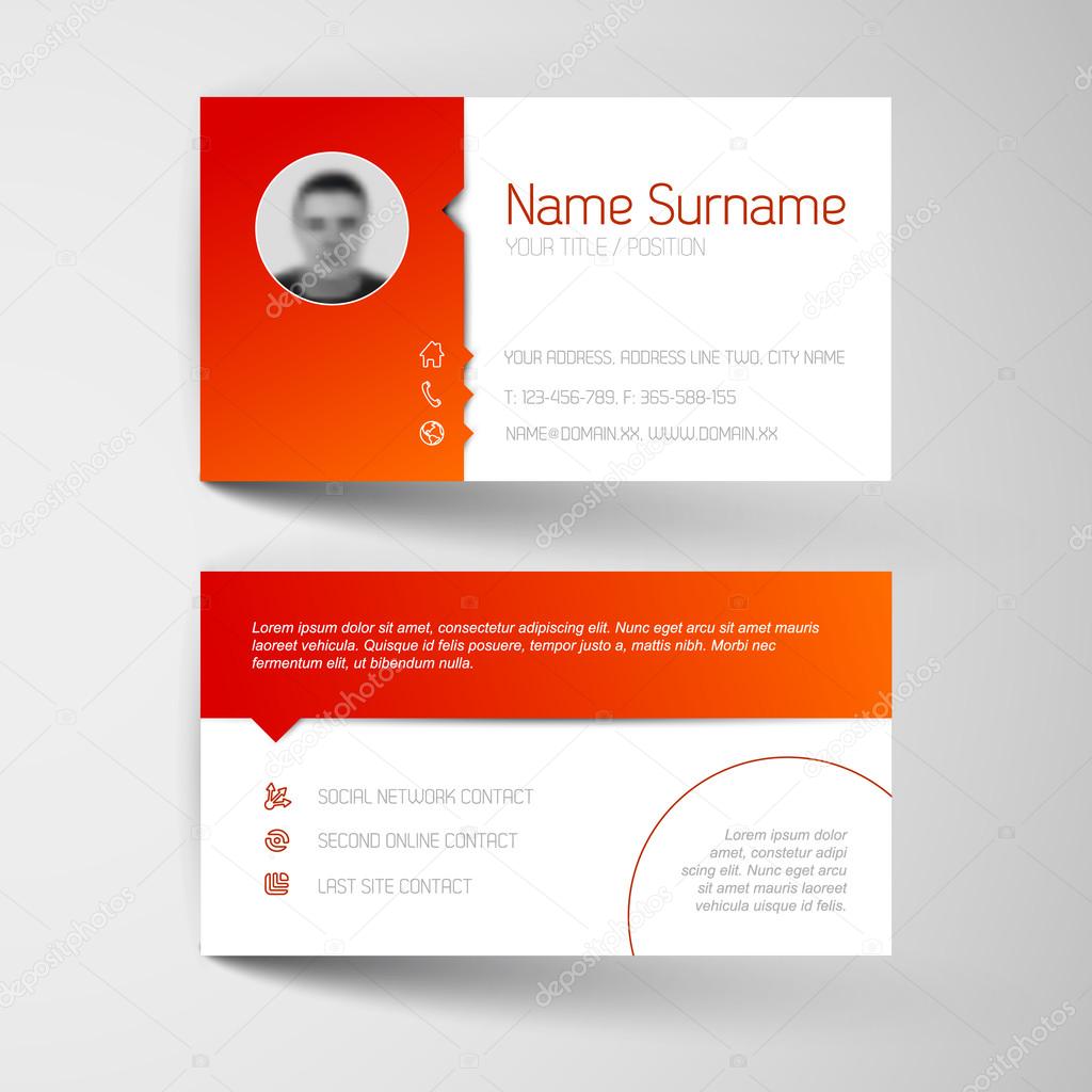 Modern business card template