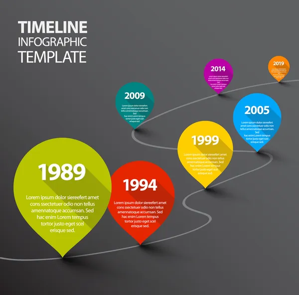 Infographic Timeline — Stock Illustration Infographic Timeline Royalty Free Stock Illustrations