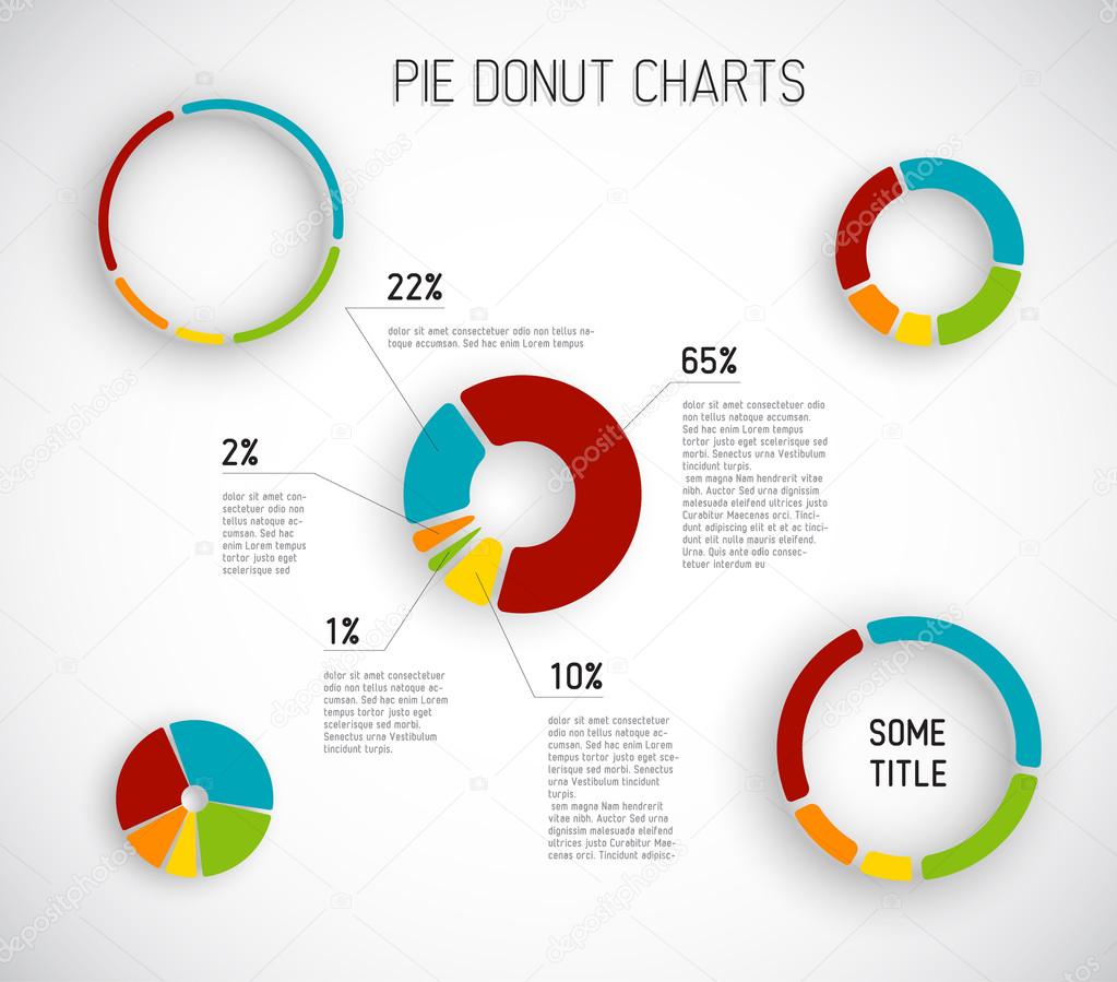Donut pie chart templates