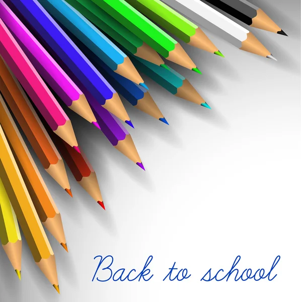 Vector Back to school poster — Stock Vector