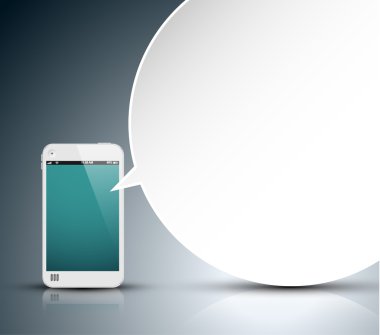 Mobil iletişim teknolojileri - konsept illüstrasyon