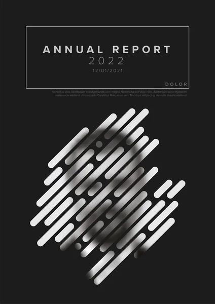 Διάνυσμα Αφηρημένη Ετήσια Έκθεση Καλύπτει Πρότυπο Κείμενο Δείγμα Και Αφηρημένη — Διανυσματικό Αρχείο