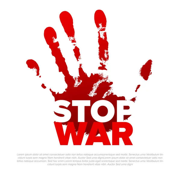 Stop War Ukraine Support Flyer Postertemplate Social Media Header Layout — Stock Vector