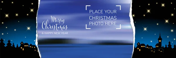 Jul Banner Sociala Medier Header Mall Eller Jul Produktpresentation Bakgrund — Stock vektor