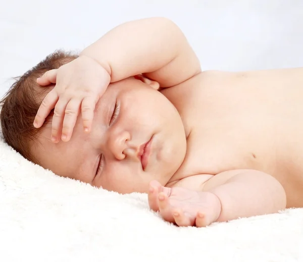 Dolcemente dormire bambino Foto Stock Royalty Free