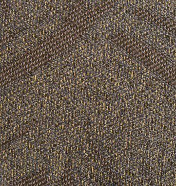 Kumaş desenli makro yakın çekim makro arka plan malzeme ipliği kahverengi gri, sarı, kalın iplik dokuması