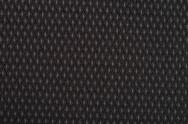 Tekstilstruktur Makro Closeup Makro Bakgrunnsmateriale Med Svart Tett Tråd Mønster – stockfoto
