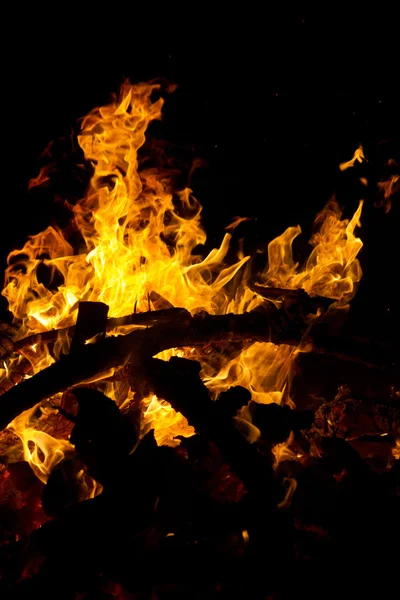 Dřevěný oheň — Stock fotografie