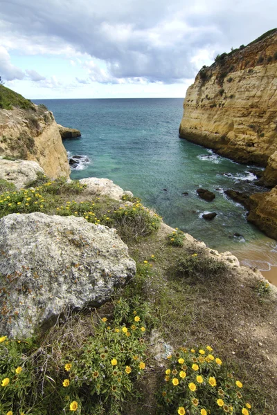 Naturalne wybrzeża Algarve — Zdjęcie stockowe