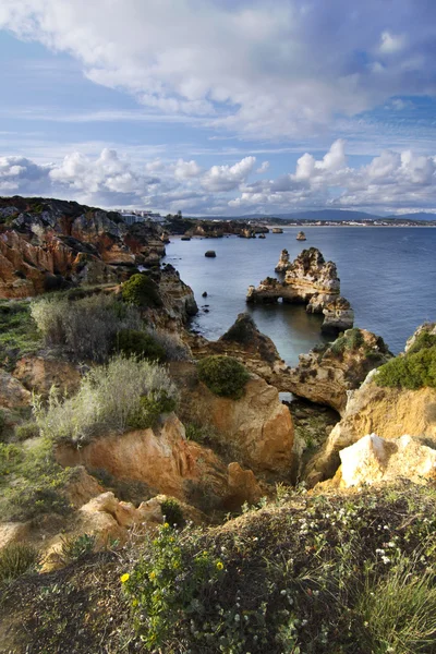 Přírodní pobřeží algarve — Stock fotografie