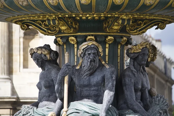 Красивые детали фонтана де Флёв — стоковое фото