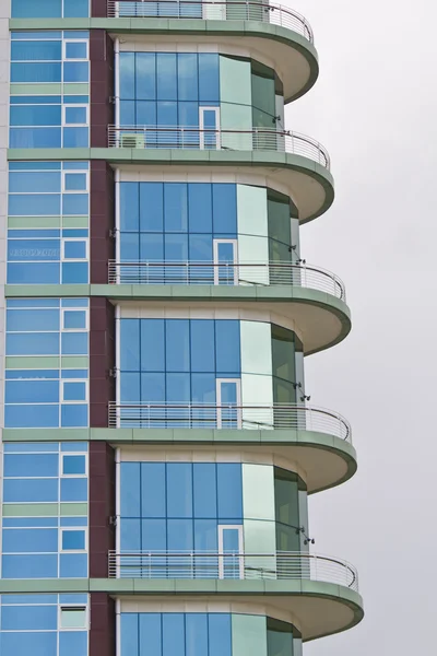 Glass detail of modern building — Stock Photo, Image