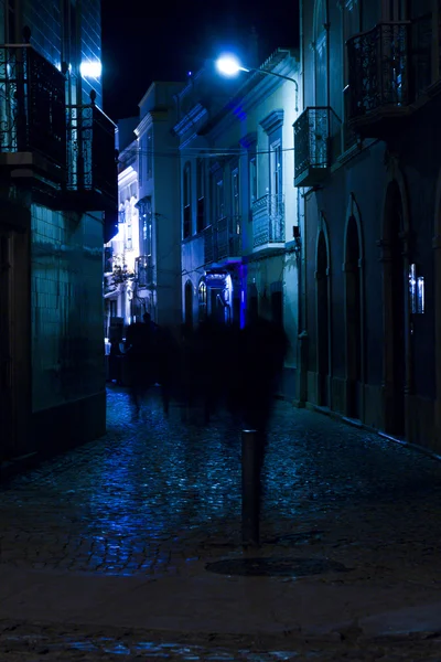 Tavira stad straat per nacht