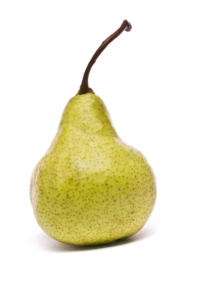 Green pear on white — Stock Photo, Image