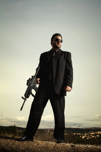 Personagem agente assassino contrato — Fotografia de Stock