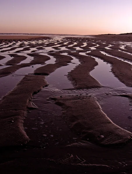 파도가 모래 — 스톡 사진