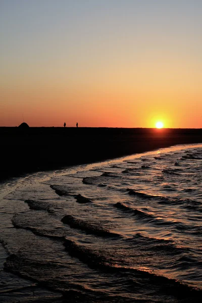 Zelten am Strand — Stockfoto