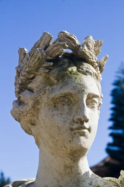 Estátua cabeça romana — Fotografia de Stock