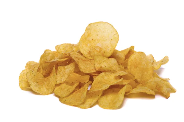 Yellow potato chips — Stock Photo, Image