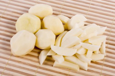 sliced potatoes