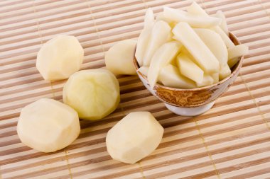 sliced potatoes