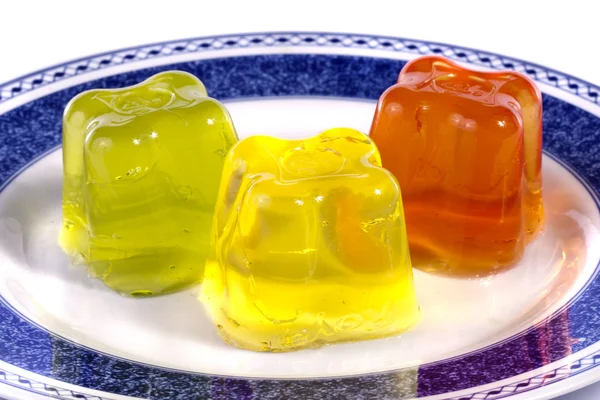 Gelatin på vit — Stockfoto