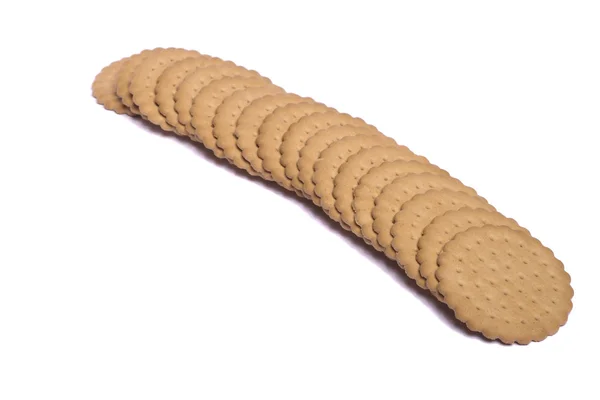 Řádek sušenky — Stock fotografie