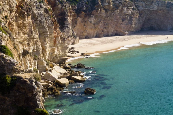 Nádherná pláž v sagres — Stock fotografie