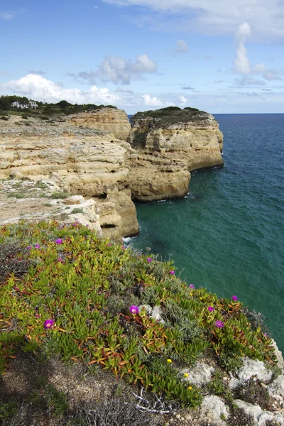 Natural coastline of Algarve — Stock Photo, Image