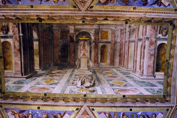Wewnątrz Bazyliki Świętego Piotra — Zdjęcie stockowe