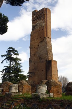 Palatino kalıntıları Roma, İtalya