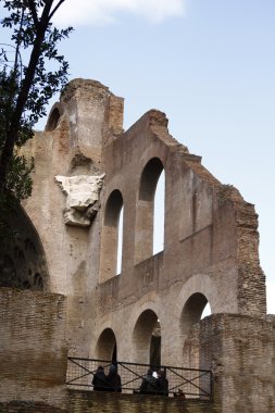 Palatino kalıntıları Roma, İtalya