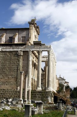 Palatino kalıntıları Roma, İtalya