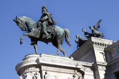 heykellerin içinde Anıtı ve victor emmanuel II