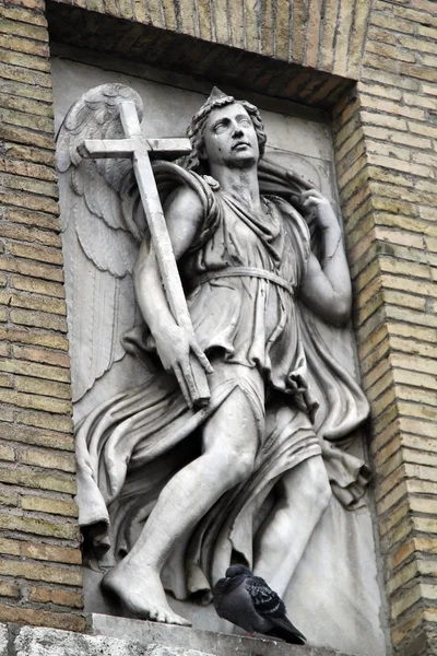 Angel with cross — Stock Photo, Image