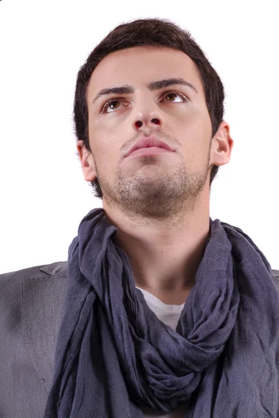 Young man on white — Stock Photo, Image