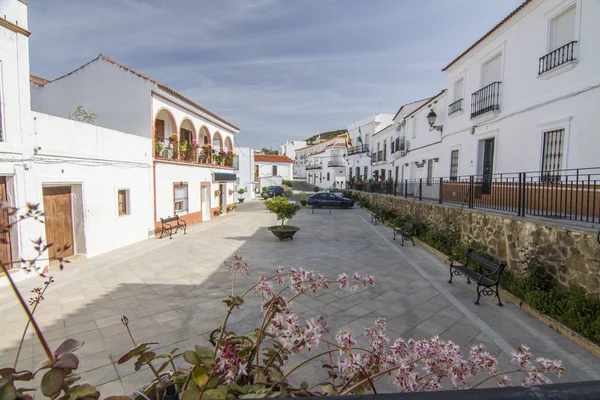 Casas típicas en la ciudad española de Sanlúcar — Foto de Stock