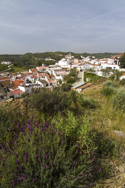 Typiska hus i spanska sanlucar stad — Stockfoto