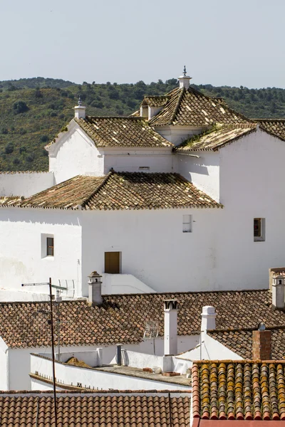 Typical houses in spanish Sanlucar town — Stock Photo, Image