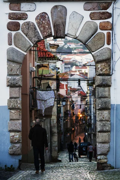 Typical street architecture of Setubal — Stock Photo, Image