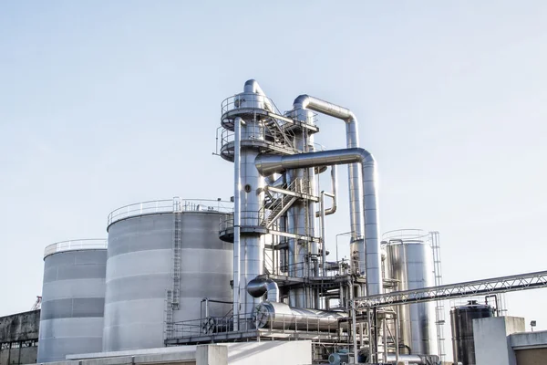 petrol rafinerisi parlak tüpler